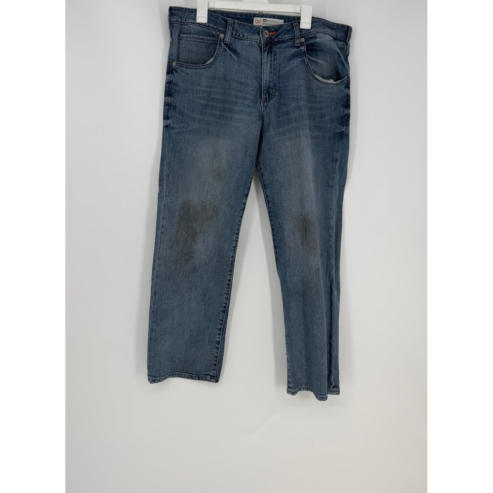 Lee Modern Series Straight Fit Jeans Mens 38x30 Blue Workwear Grunge Skater